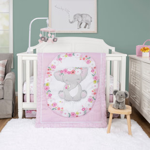 Elephant crib outlet comforter